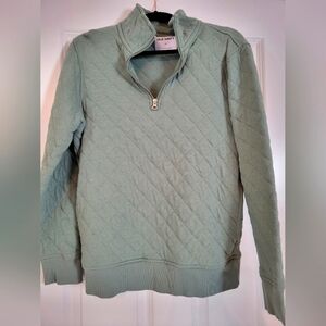 Sage Green Quilted Pullover